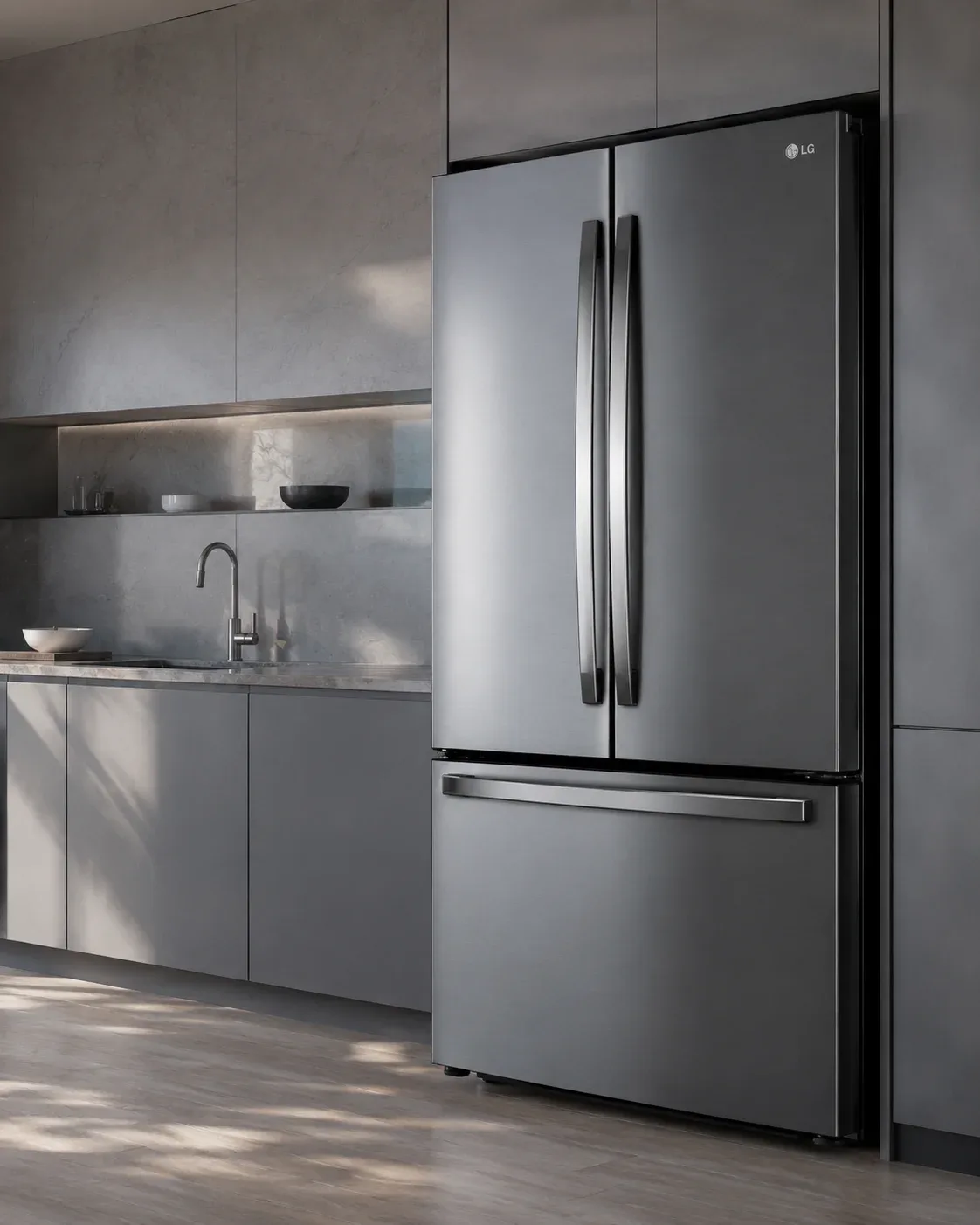 LG refrigerator in a Dundas kitchen